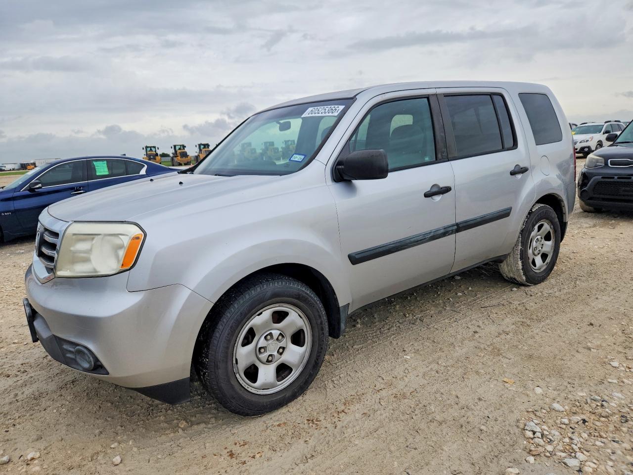 2012 Honda Pilot Lx Gray vin: 5FNYF3H23CB035422