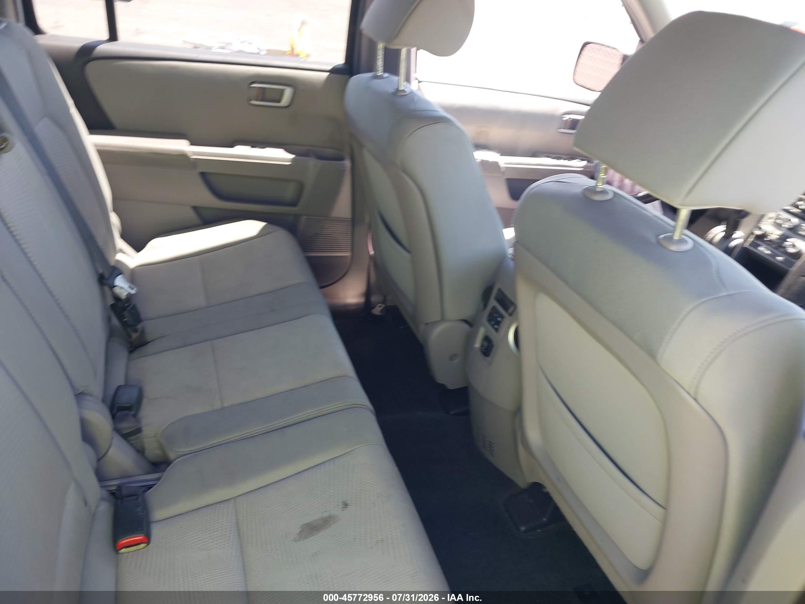 2013 Honda Pilot Lx Blue vin: 5FNYF3H23DB019609