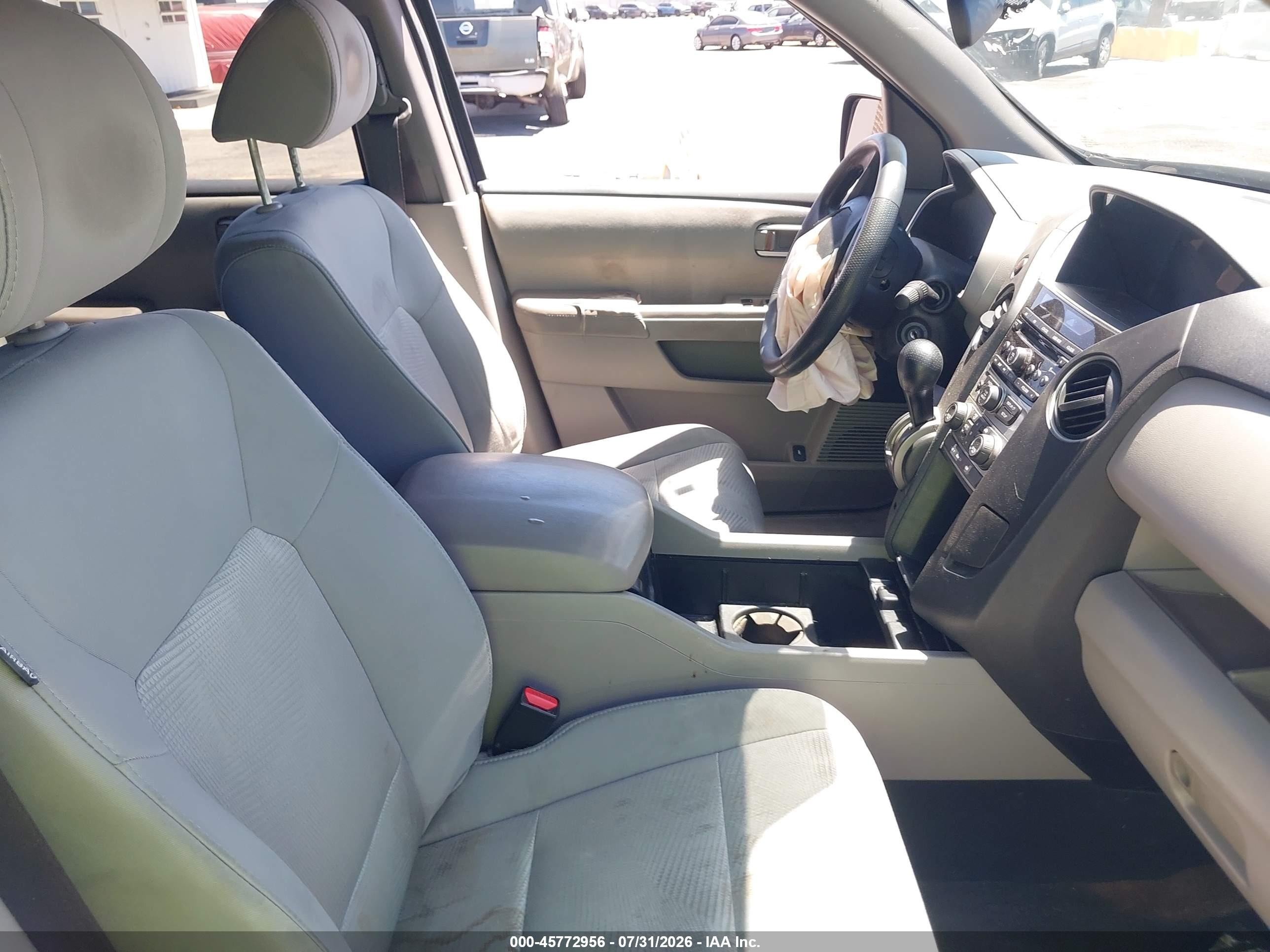 2013 Honda Pilot Lx Blue vin: 5FNYF3H23DB019609