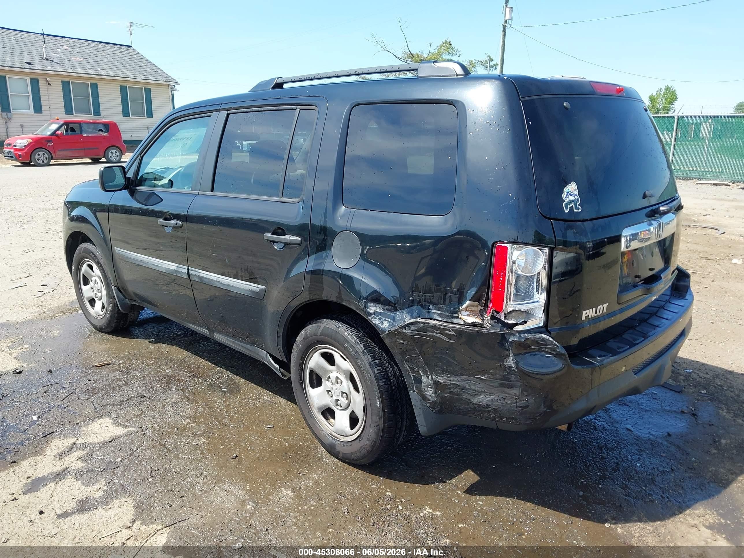 2013 Honda Pilot Lx Черный vin: 5FNYF3H23DB041951