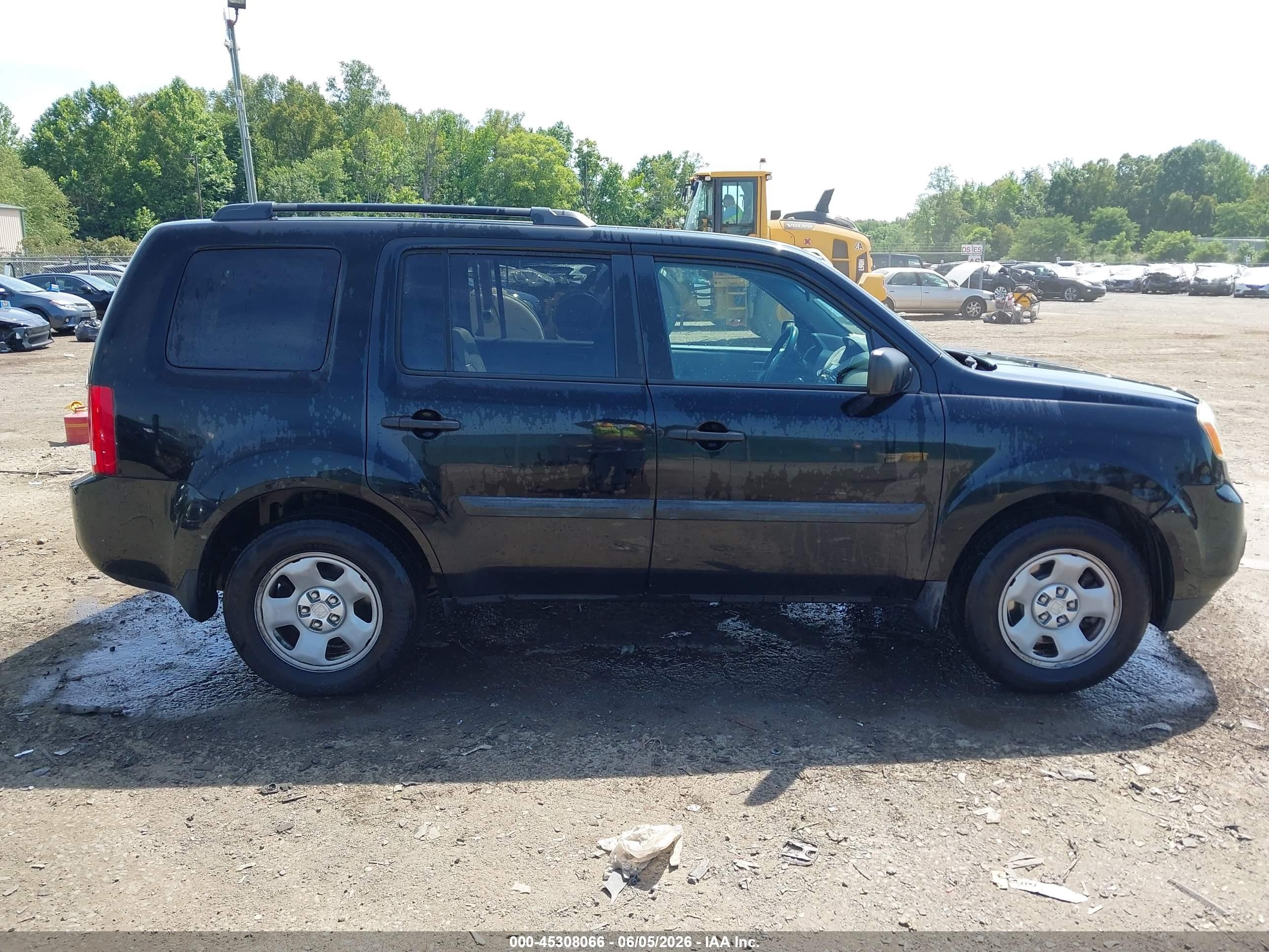 2013 Honda Pilot Lx Черный vin: 5FNYF3H23DB041951