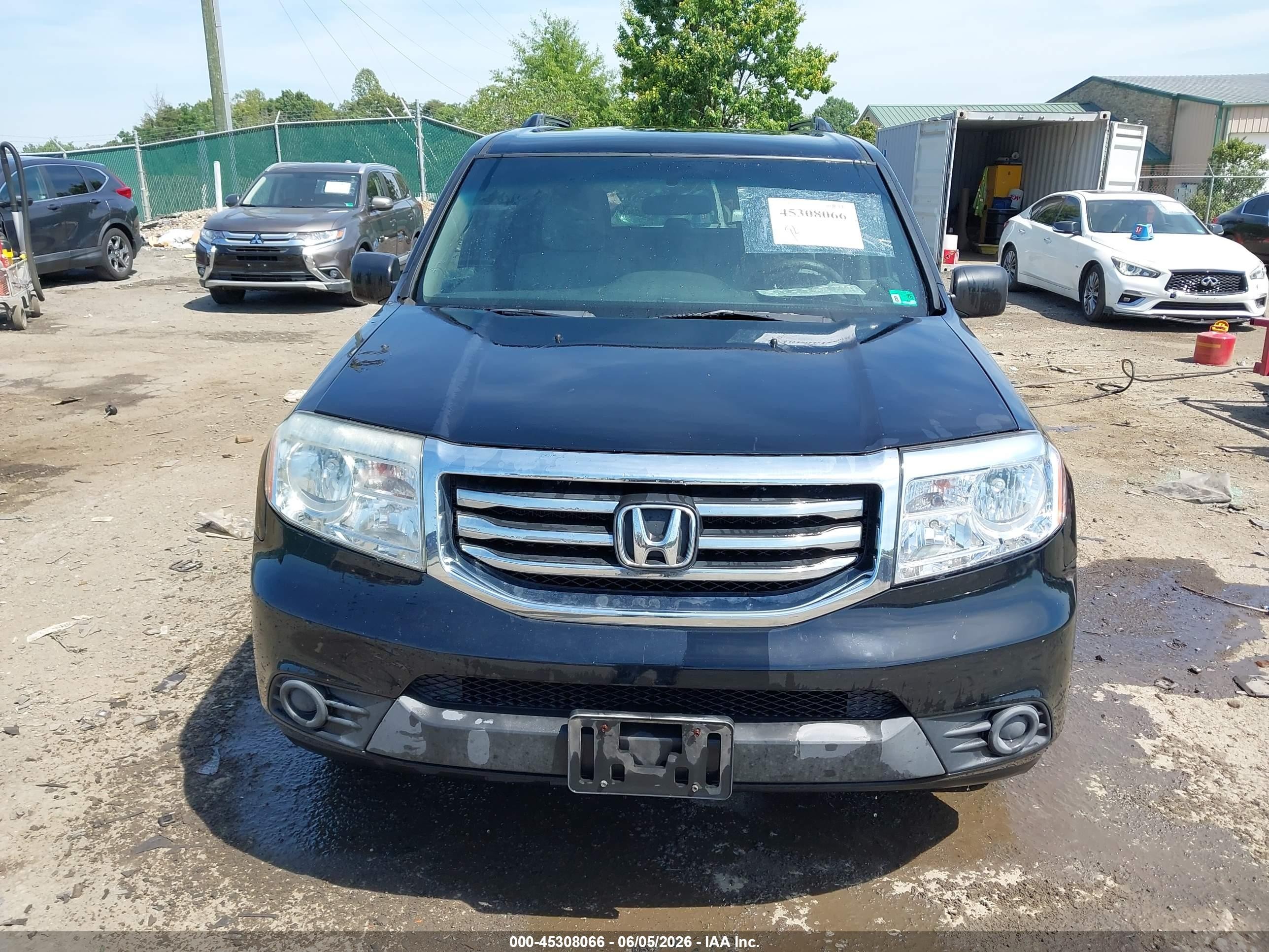 2013 Honda Pilot Lx Черный vin: 5FNYF3H23DB041951