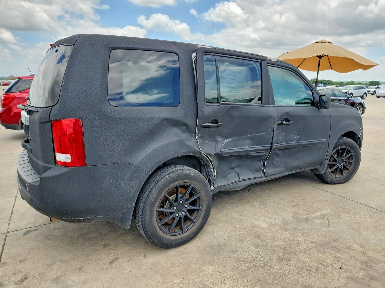 2014 Honda Pilot Lx Charcoal vin: 5FNYF3H23EB009471