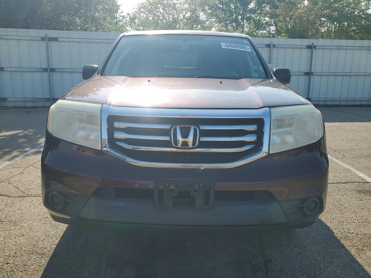 2014 Honda Pilot Lx Maroon vin: 5FNYF3H23EB014427