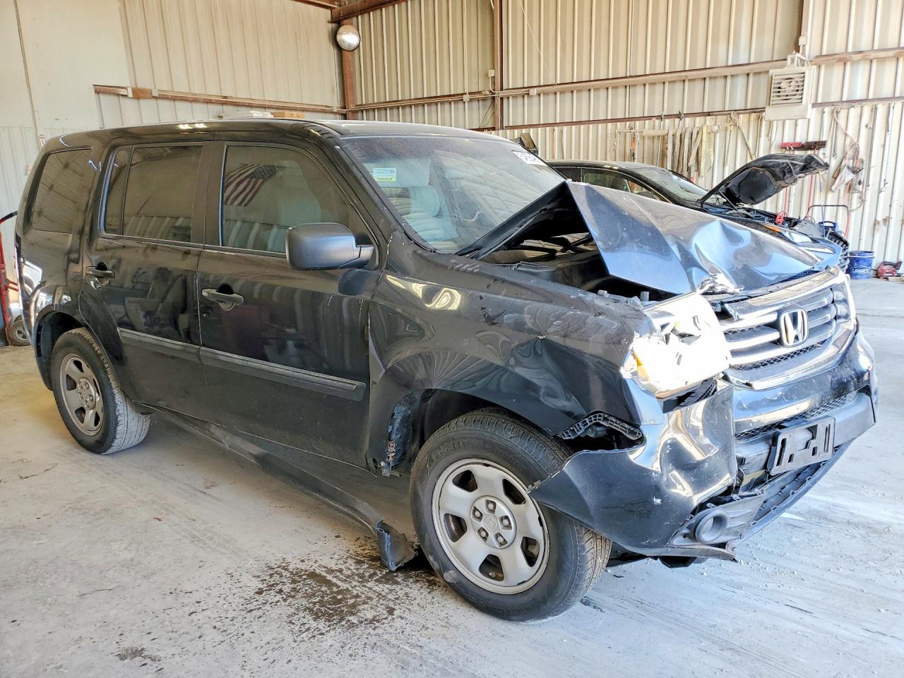 2014 Honda Pilot Lx Black vin: 5FNYF3H23EB023953