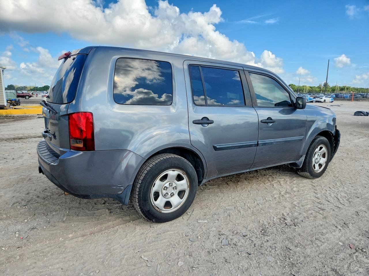 2012 Honda Pilot Lx Серый vin: 5FNYF3H24CB003353