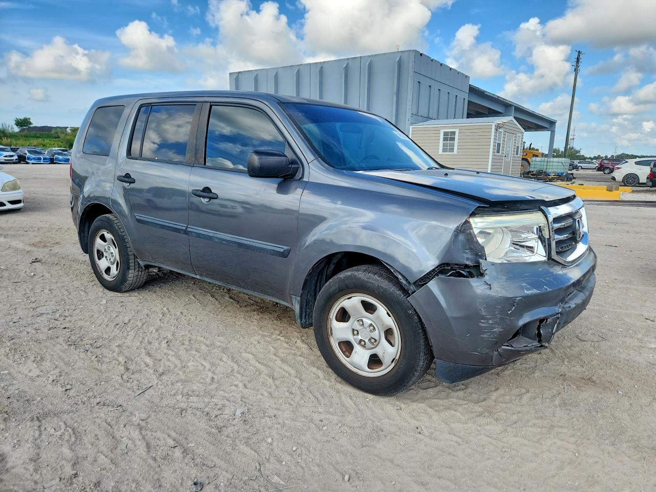 2012 Honda Pilot Lx Серый vin: 5FNYF3H24CB003353