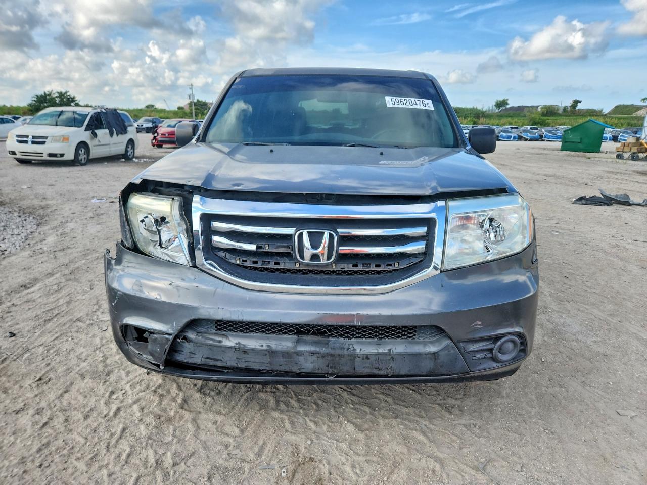 2012 Honda Pilot Lx Серый vin: 5FNYF3H24CB003353