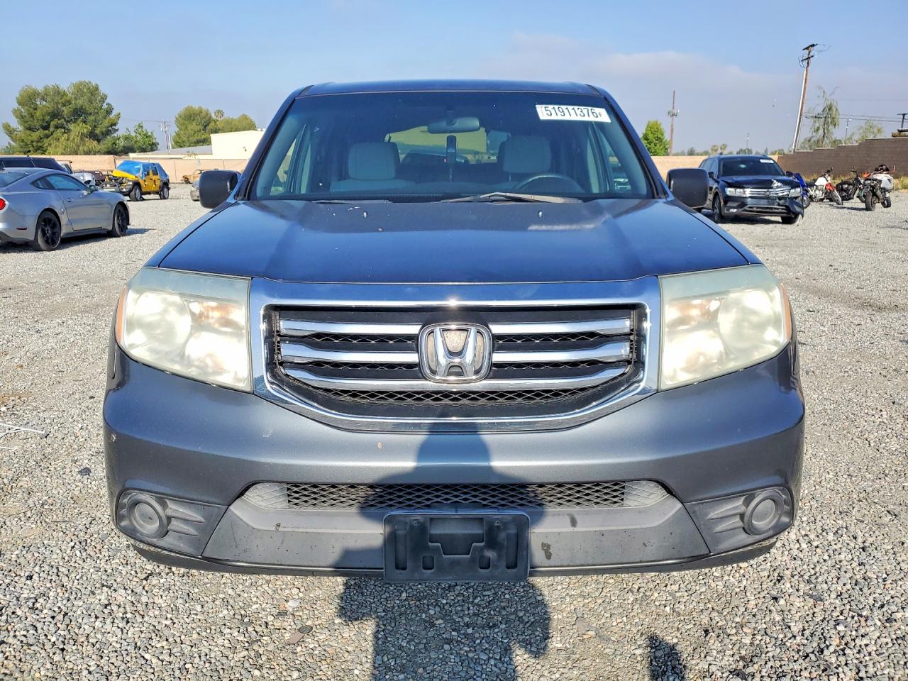 2012 Honda Pilot Lx Серый vin: 5FNYF3H24CB017818