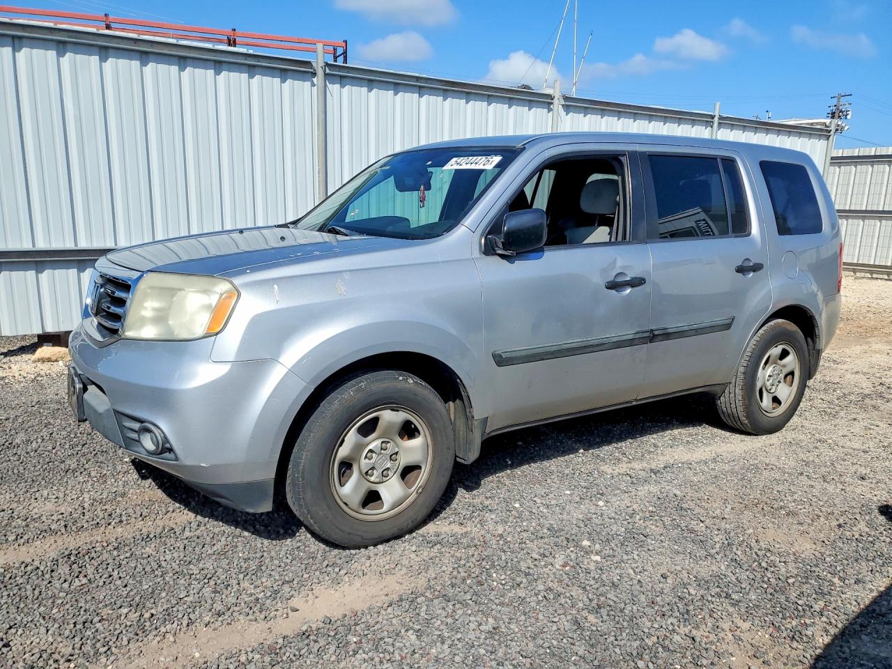 2014 Honda Pilot Lx Silver vin: 5FNYF3H24EB014422