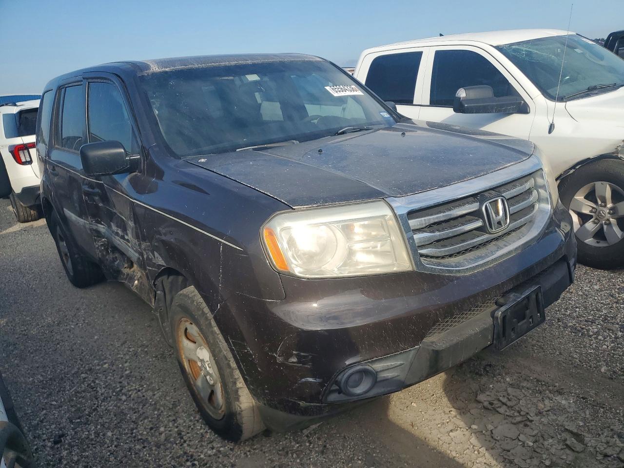 2014 Honda Pilot Lx Brown vin: 5FNYF3H24EB016154