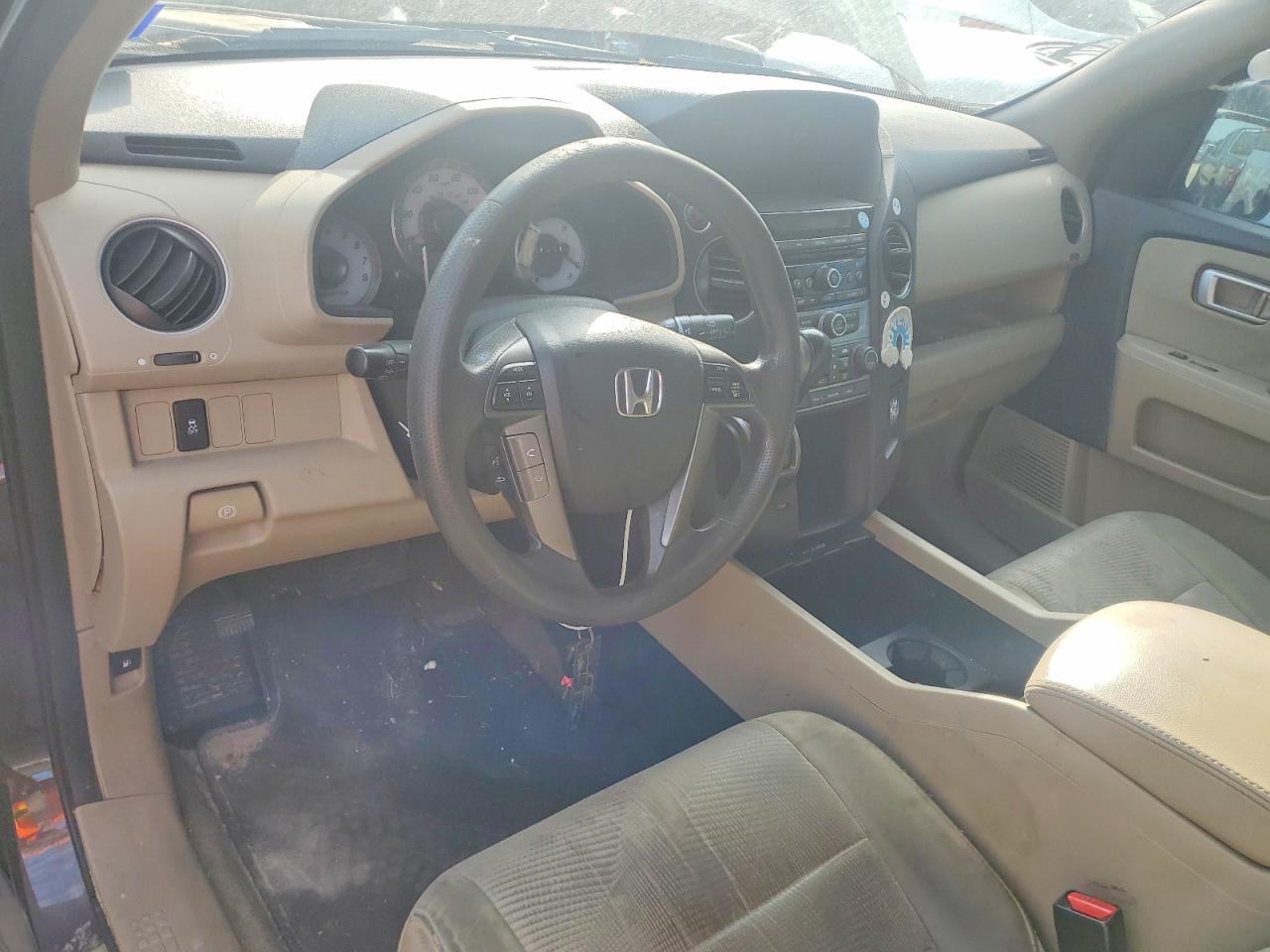 2014 Honda Pilot Lx Brown vin: 5FNYF3H24EB016154