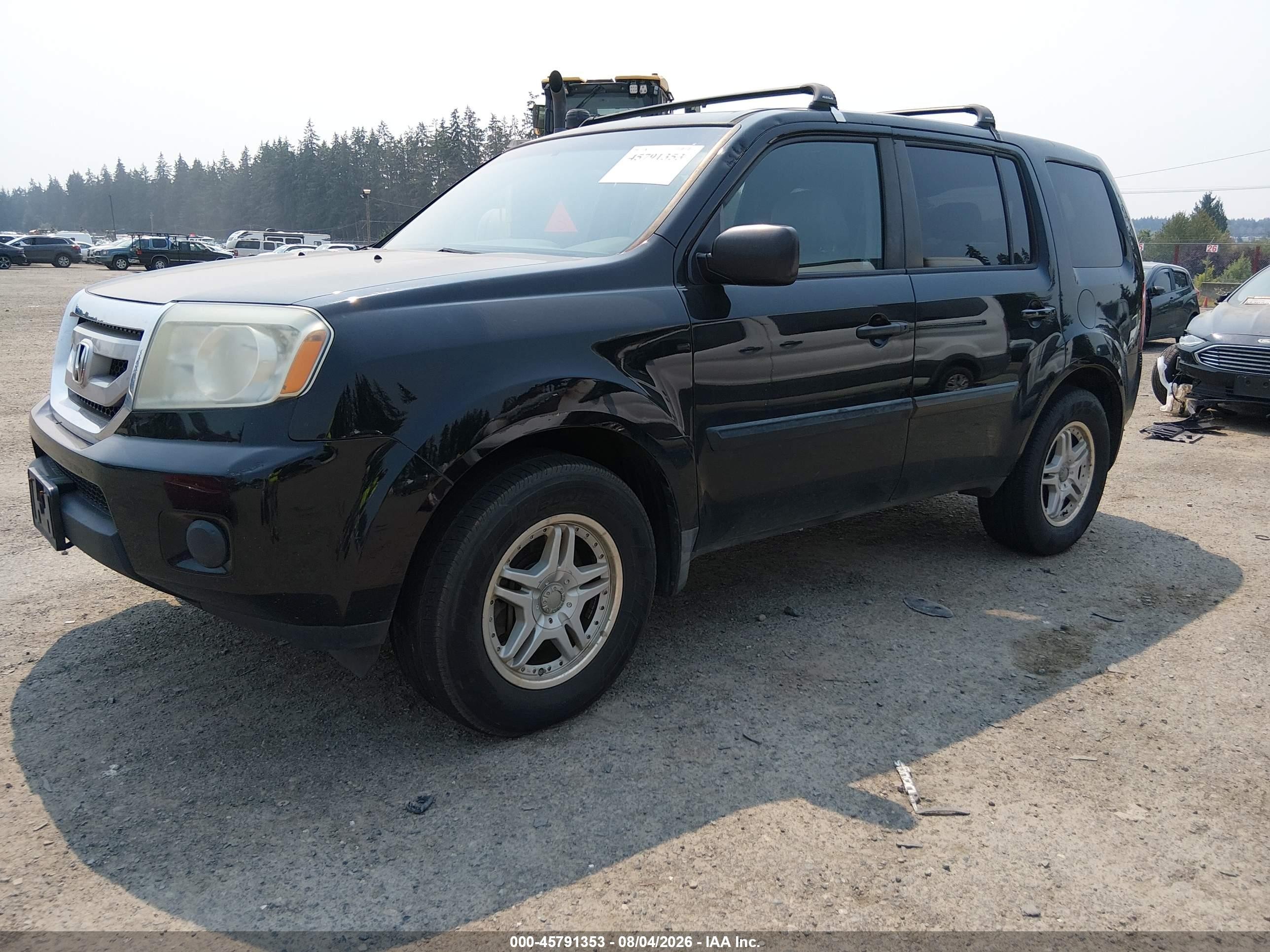 2010 Honda Pilot Lx Black vin: 5FNYF3H25AB014925