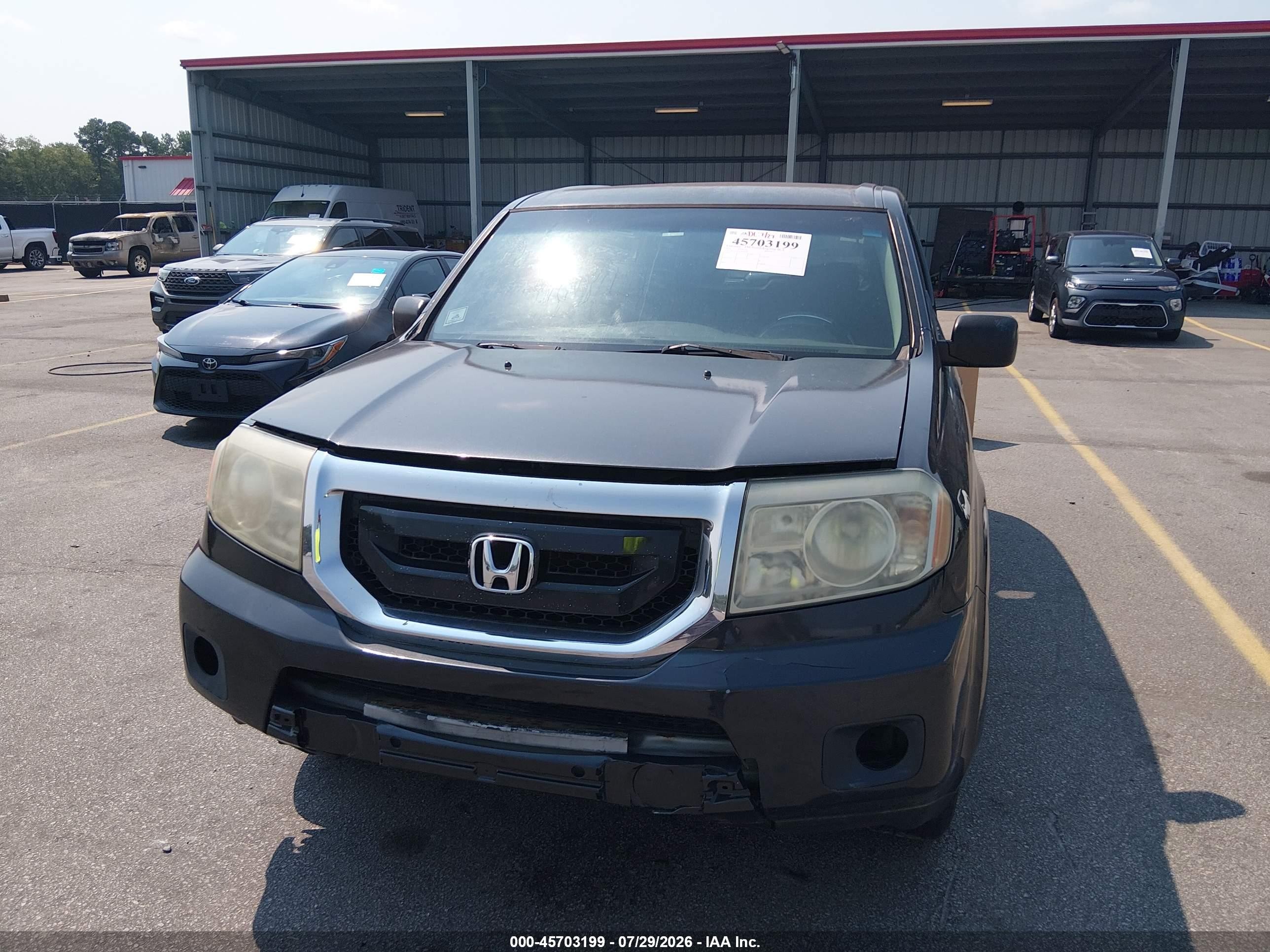2010 Honda Pilot Lx Black vin: 5FNYF3H25AB020630