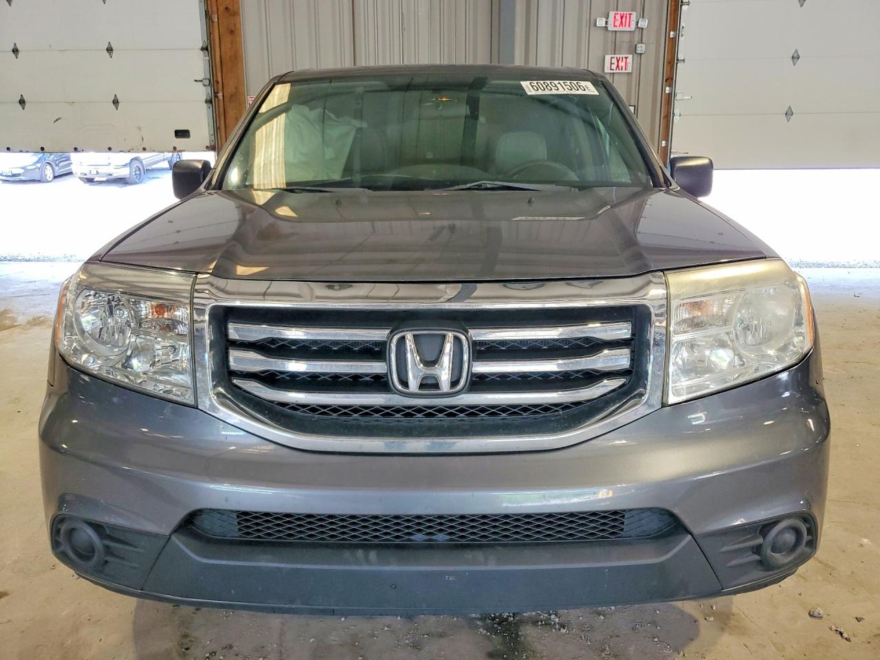 2013 Honda Pilot Lx Gray vin: 5FNYF3H25DB002021