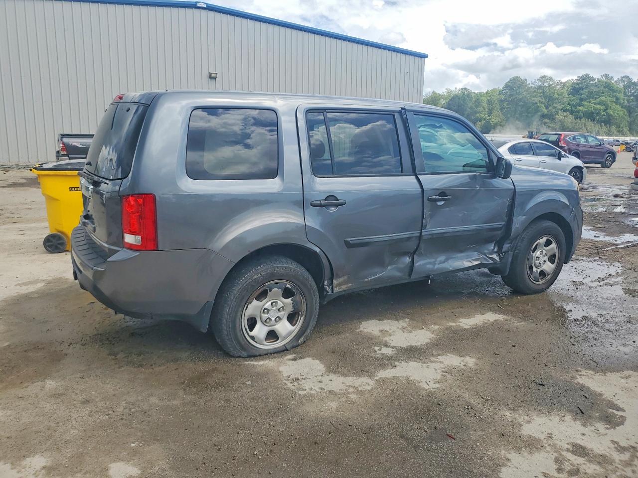 2013 Honda Pilot Lx Blue vin: 5FNYF3H25DB006442