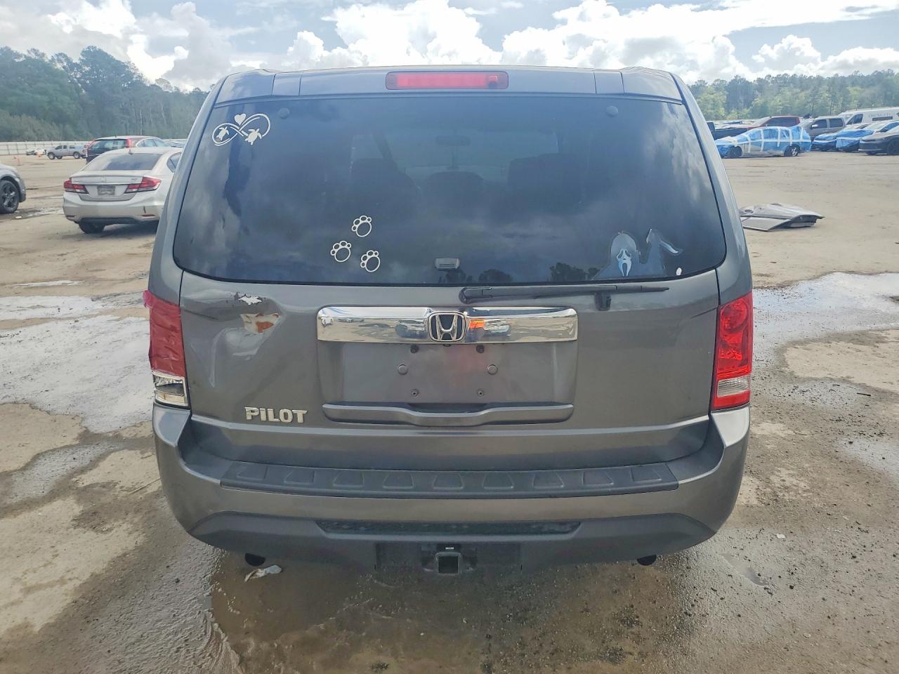 2013 Honda Pilot Lx Blue vin: 5FNYF3H25DB006442