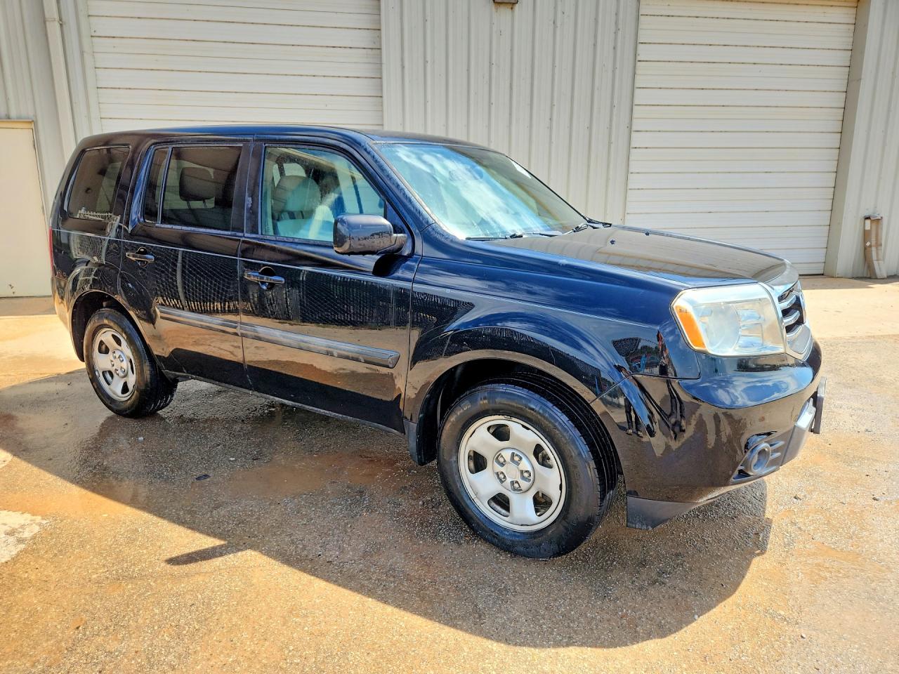 2013 Honda Pilot Lx Black vin: 5FNYF3H25DB032121