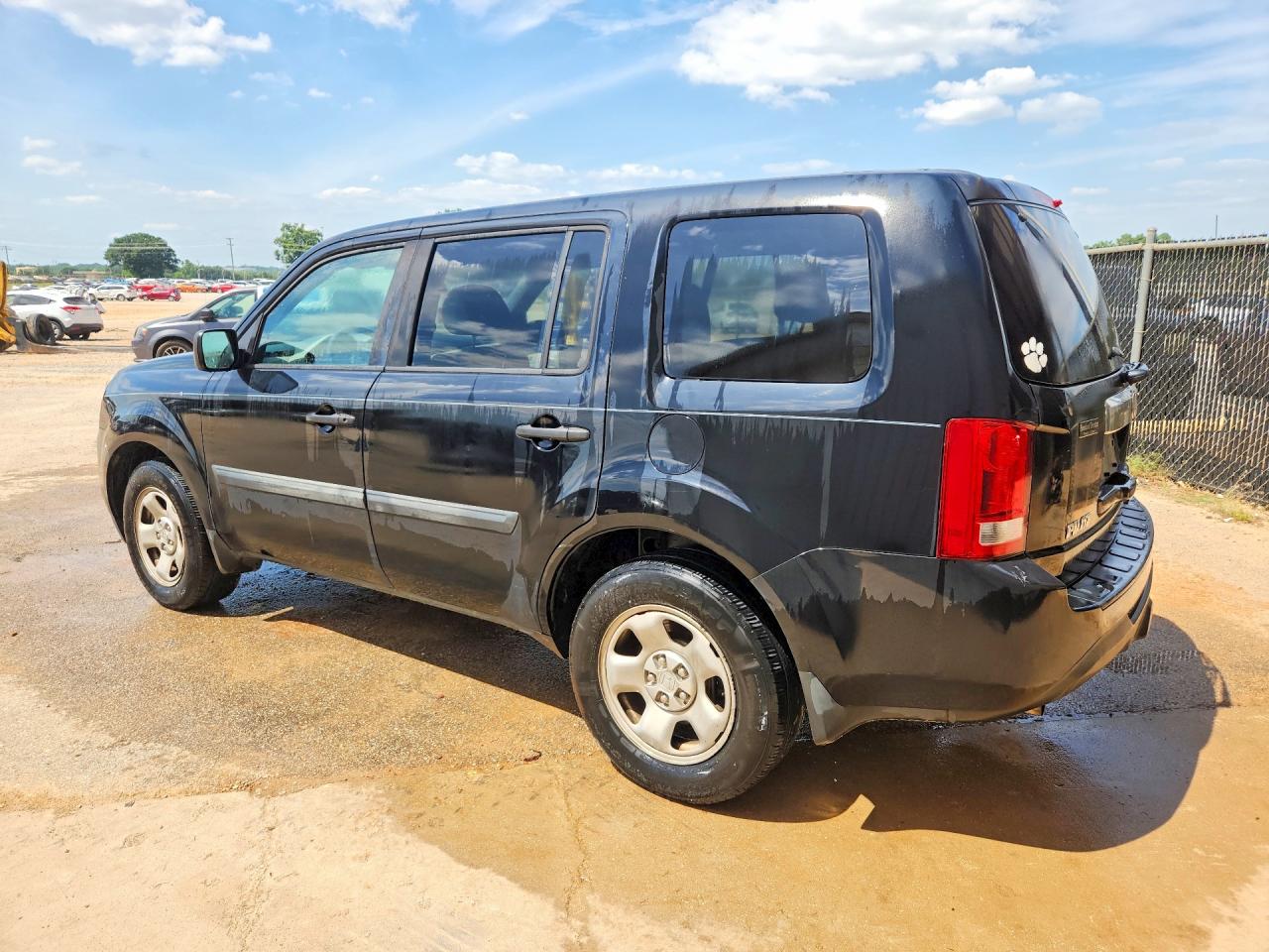 2013 Honda Pilot Lx Black vin: 5FNYF3H25DB032121