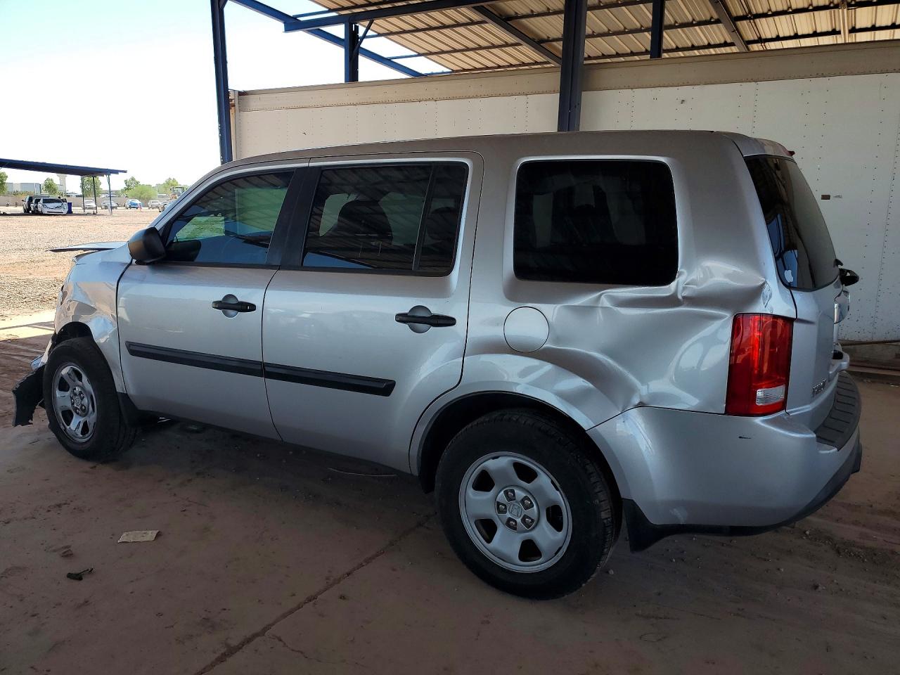 2013 Honda Pilot Lx Silver vin: 5FNYF3H25DB033771