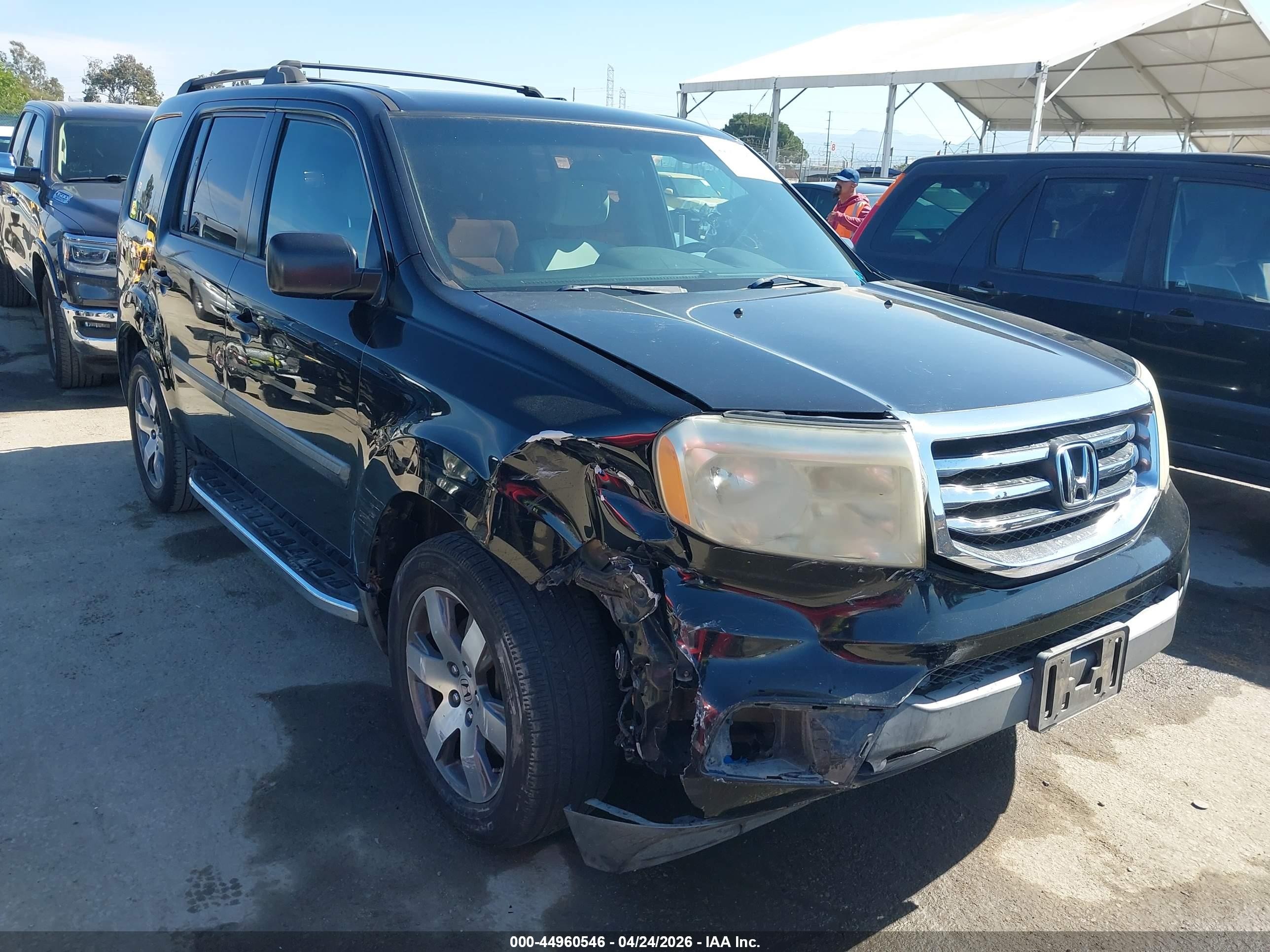 2013 Honda Pilot Lx Black vin: 5FNYF3H25DB039635