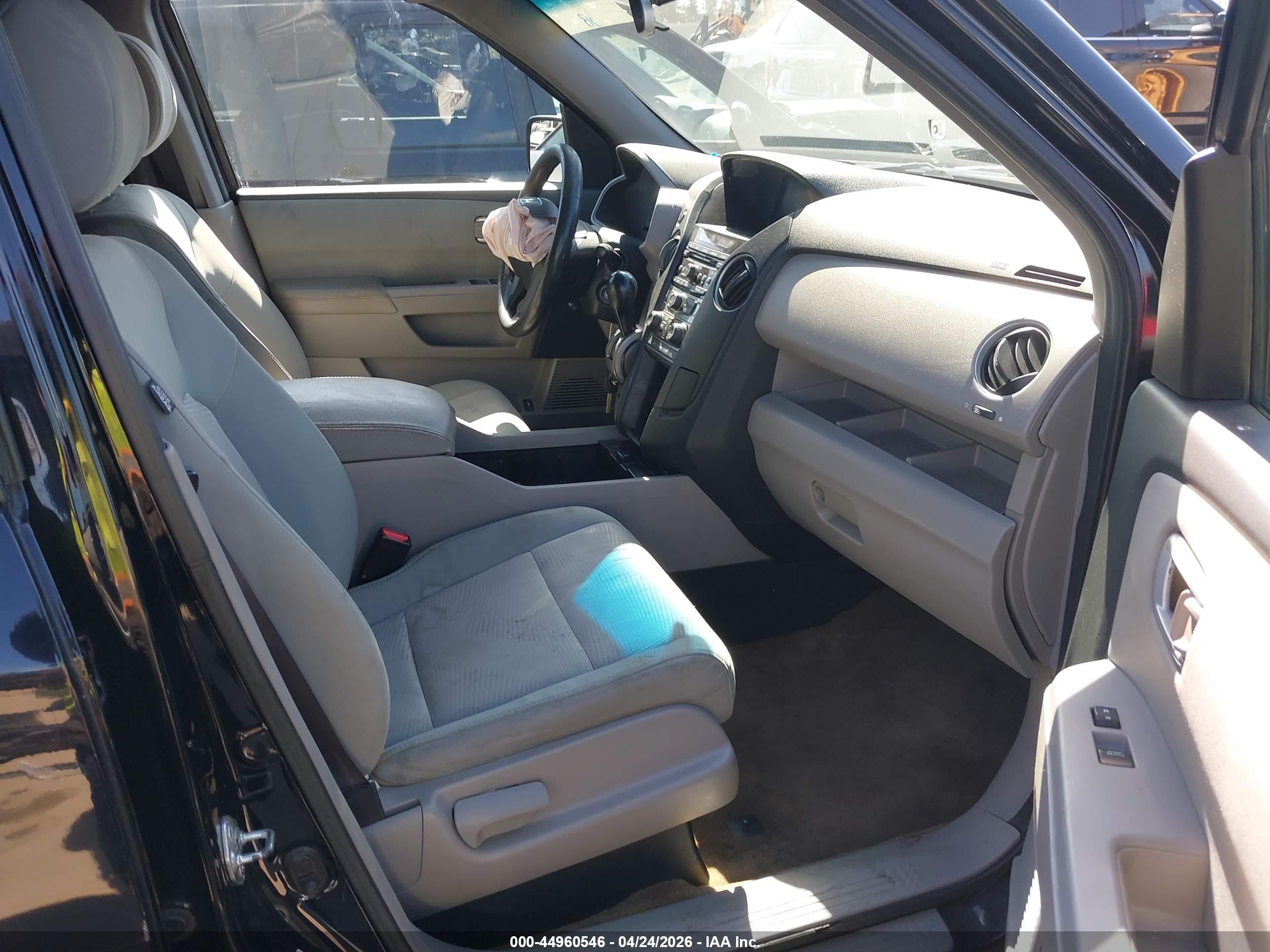 2013 Honda Pilot Lx Black vin: 5FNYF3H25DB039635