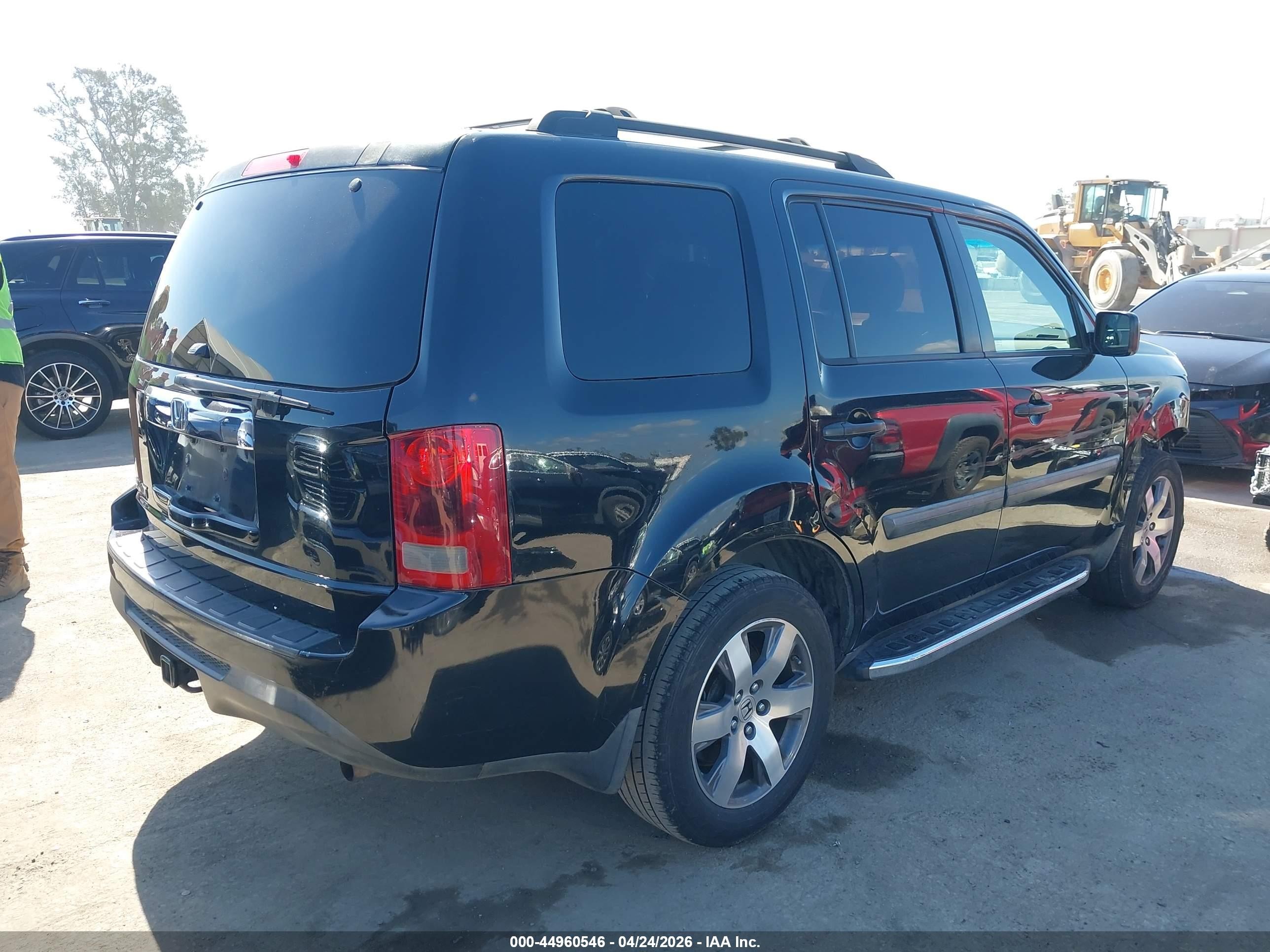 2013 Honda Pilot Lx Black vin: 5FNYF3H25DB039635