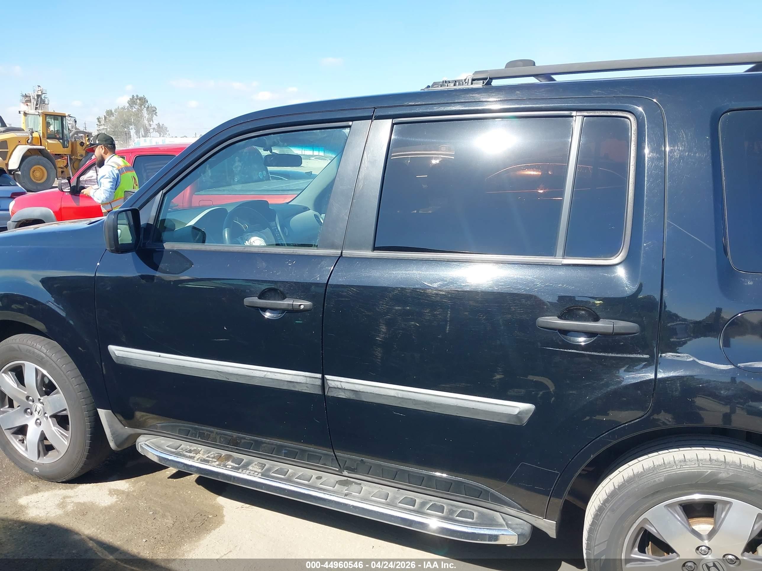 2013 Honda Pilot Lx Black vin: 5FNYF3H25DB039635