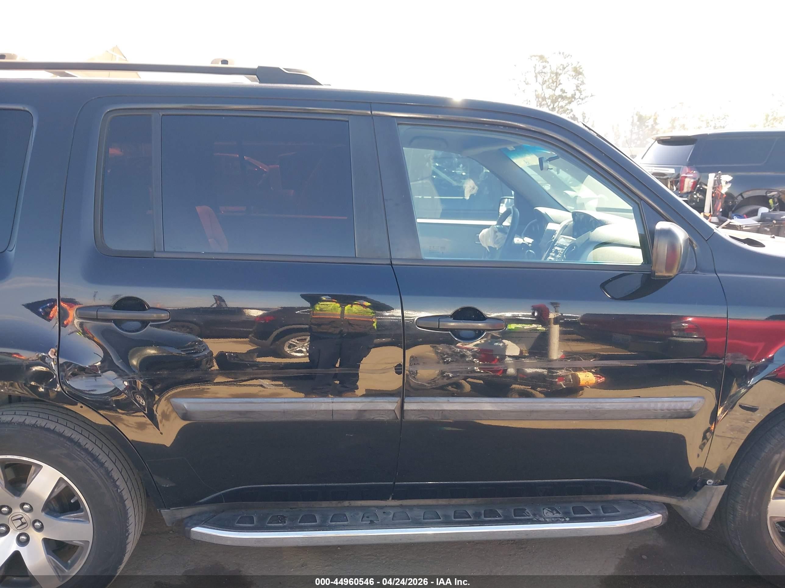 2013 Honda Pilot Lx Black vin: 5FNYF3H25DB039635