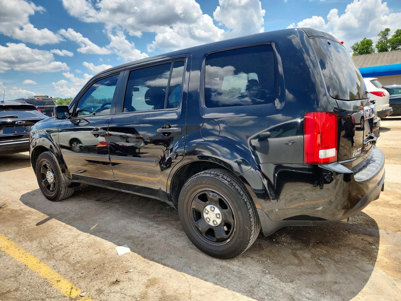 2014 Honda Pilot Lx Черный vin: 5FNYF3H25EB009388