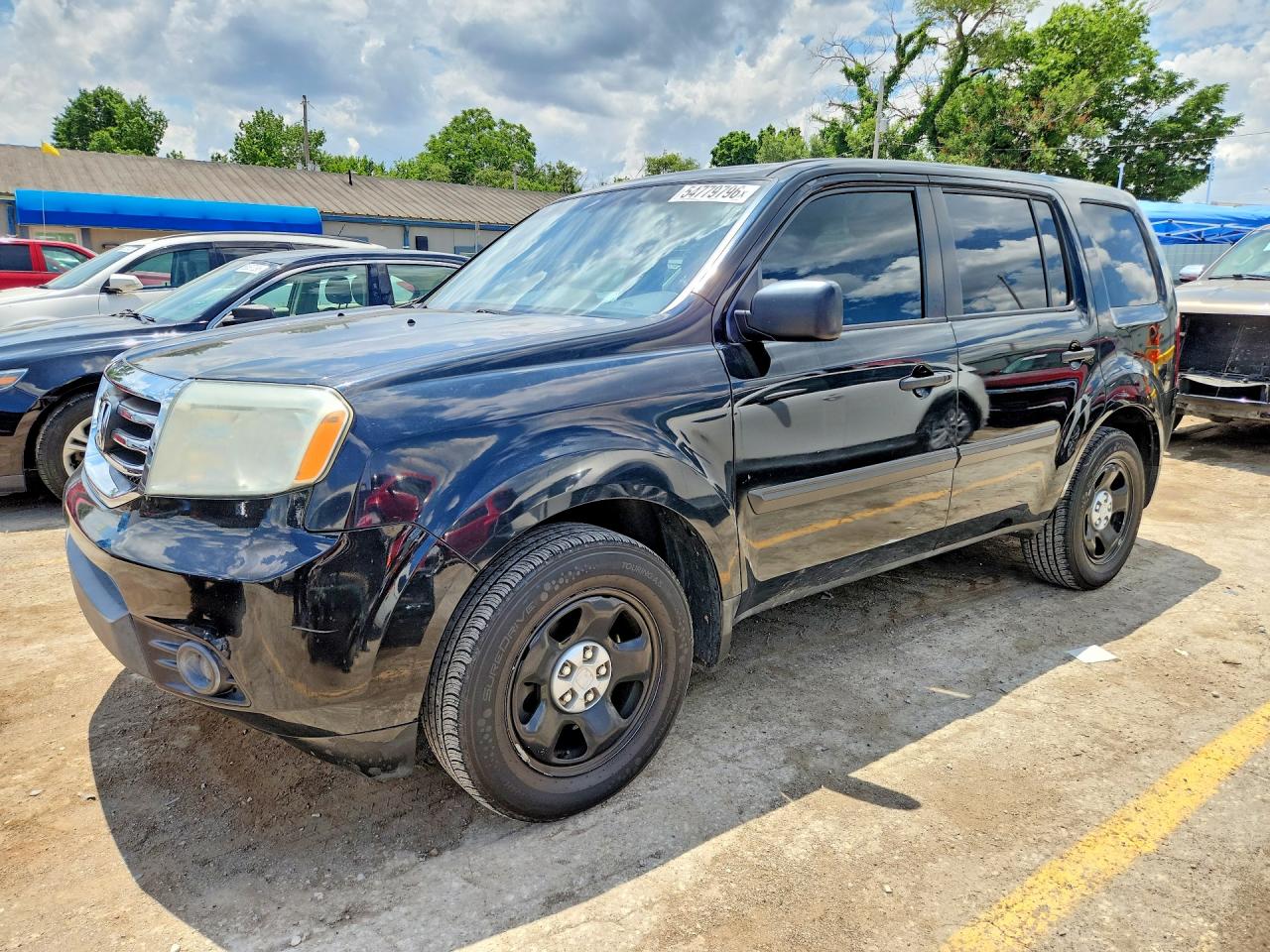 2014 Honda Pilot Lx Black vin: 5FNYF3H25EB009388