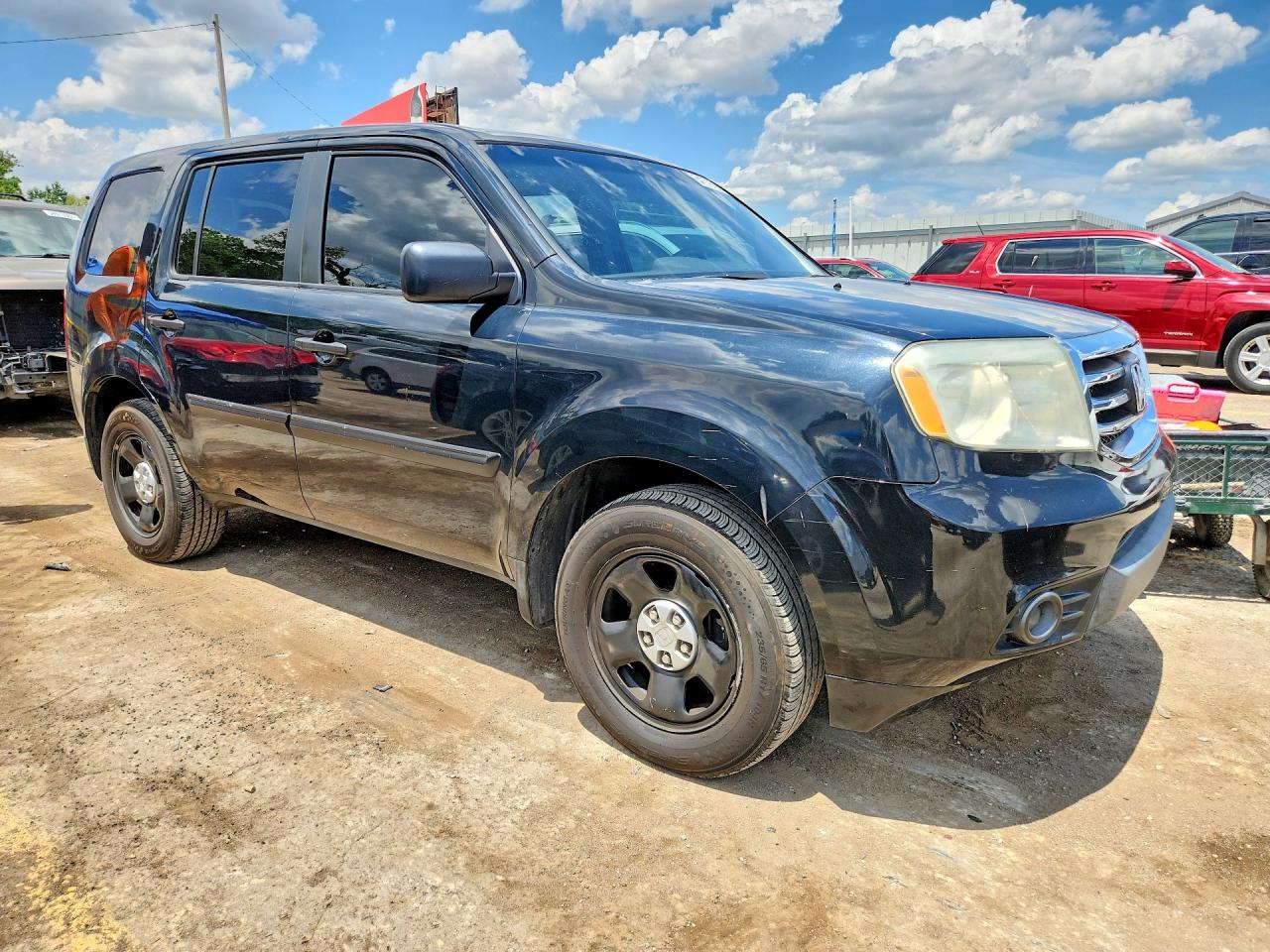 2014 Honda Pilot Lx Черный vin: 5FNYF3H25EB009388