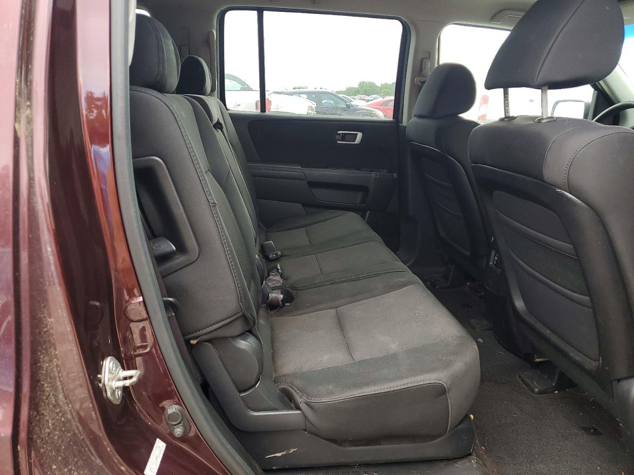 2010 Honda Pilot Lx Burgundy vin: 5FNYF3H26AB010589