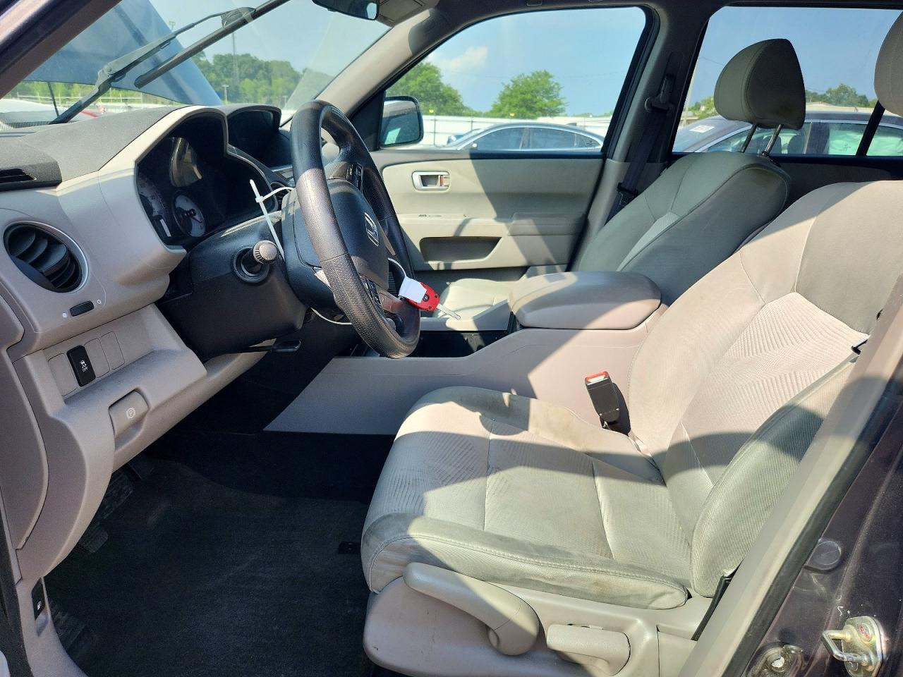 2014 Honda Pilot Lx Gray vin: 5FNYF3H26EB012882