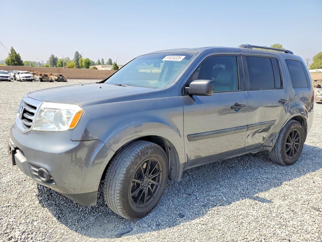 2012 Honda Pilot Lx Charcoal vin: 5FNYF3H27CB032894