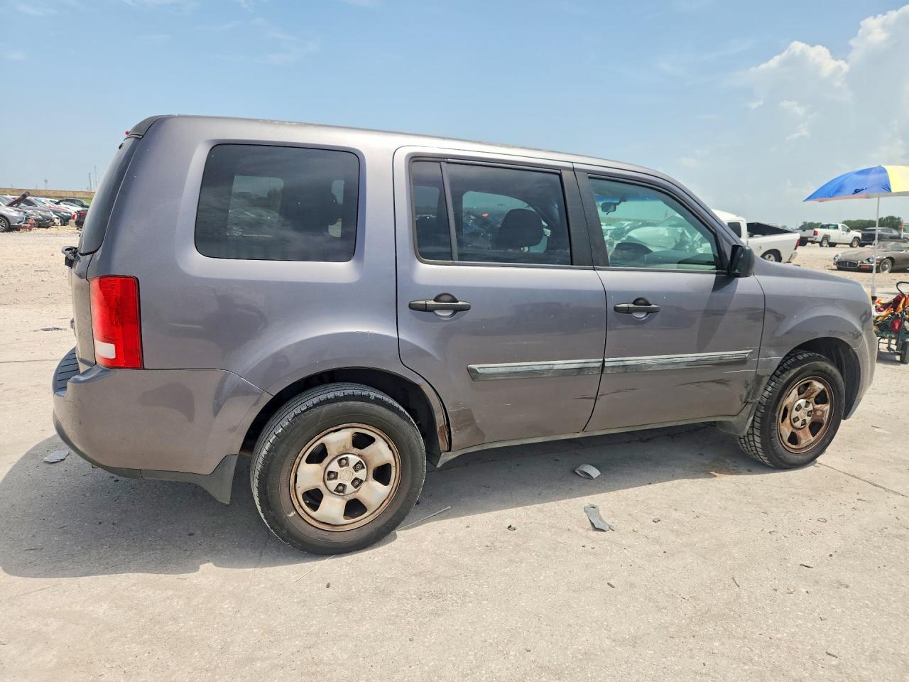 2014 Honda Pilot Lx Charcoal vin: 5FNYF3H27EB004886