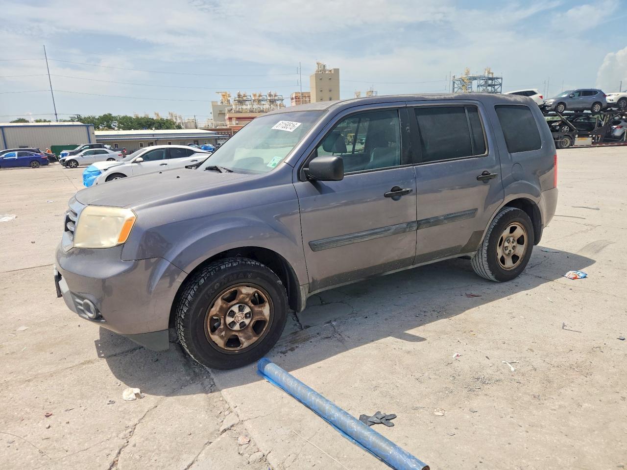 2014 Honda Pilot Lx Charcoal vin: 5FNYF3H27EB004886