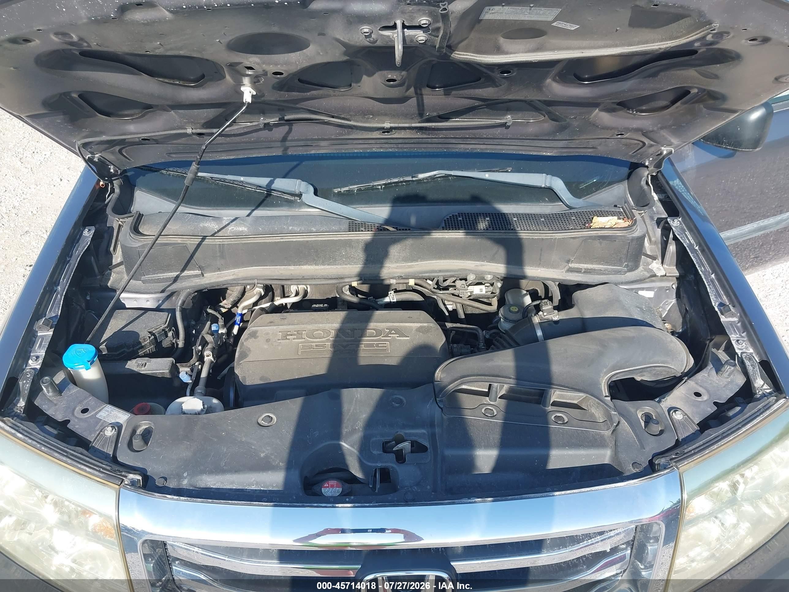 2014 Honda Pilot Lx Gray vin: 5FNYF3H27EB007061