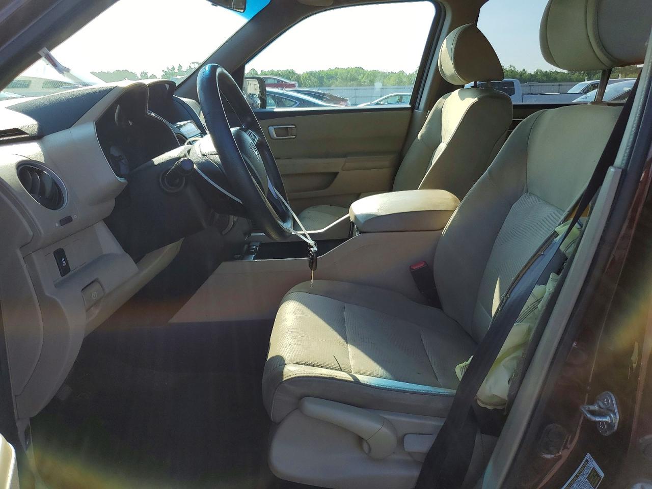 2014 Honda Pilot Lx Burgundy vin: 5FNYF3H27EB010865