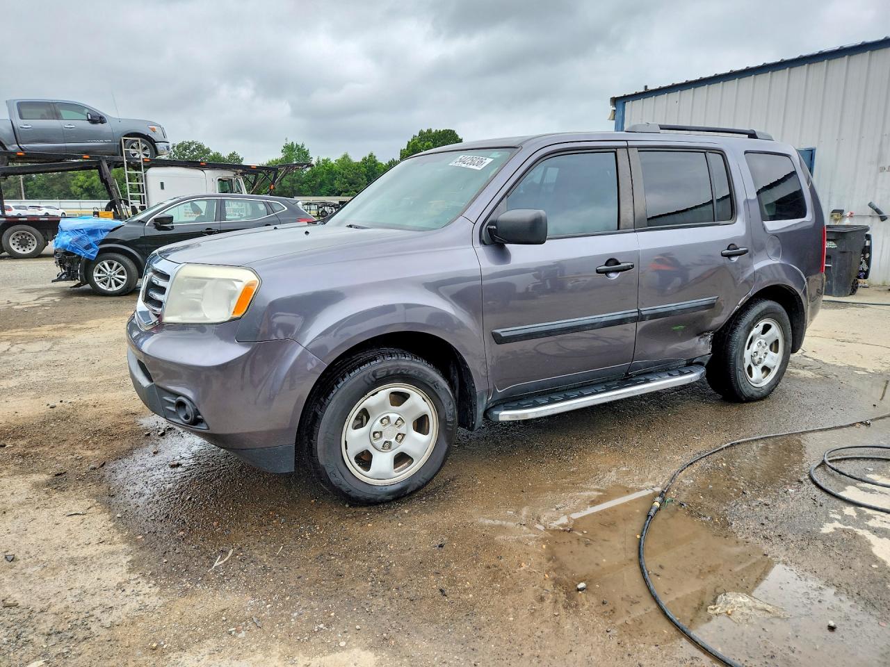 2015 Honda Pilot Lx Gray vin: 5FNYF3H27FB021656