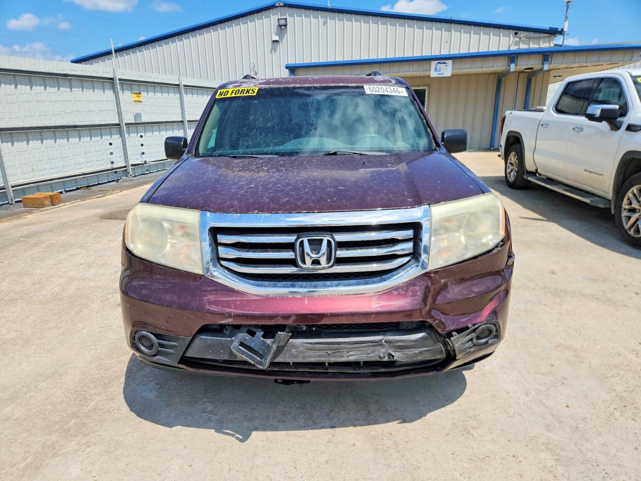 2013 Honda Pilot Lx Burgundy vin: 5FNYF3H28DB002000