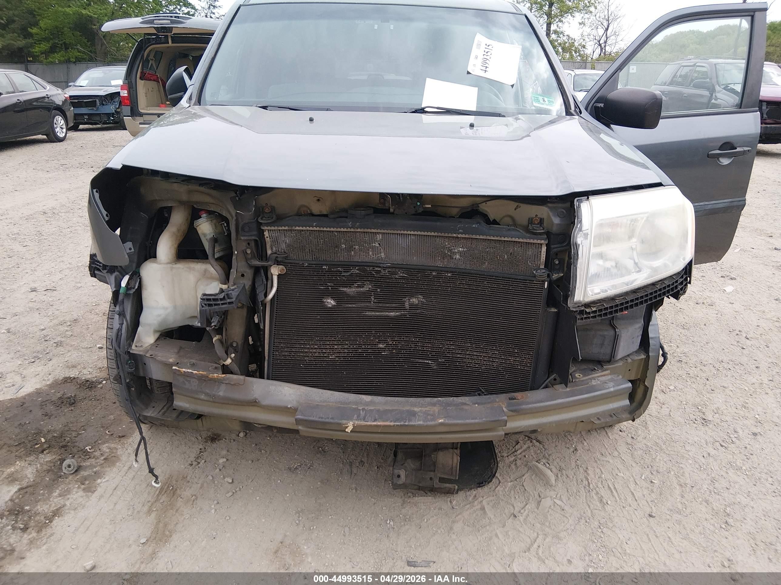 2013 Honda Pilot Lx Серый vin: 5FNYF3H28DB006516