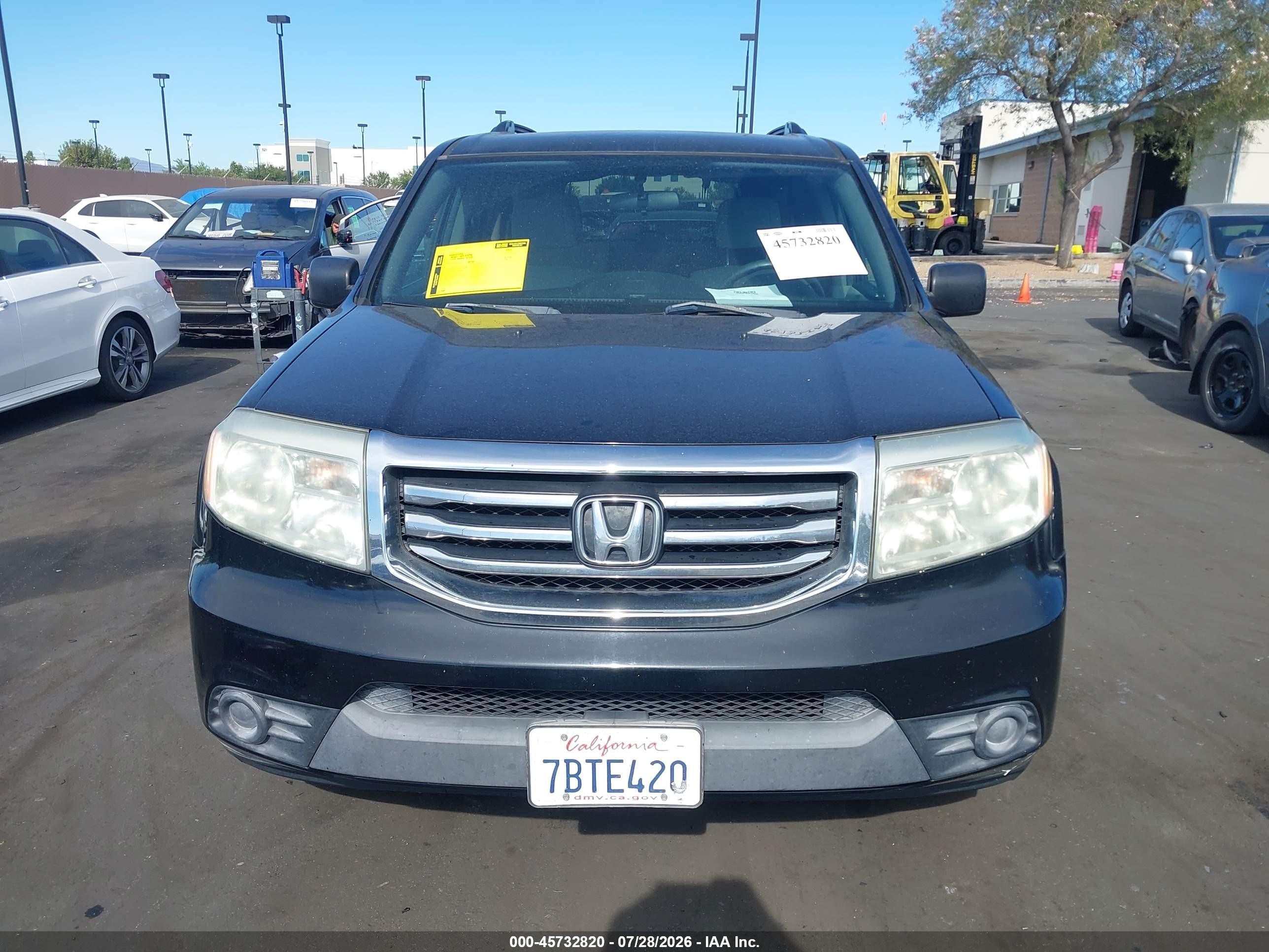 2013 Honda Pilot Lx Черный vin: 5FNYF3H28DB036809
