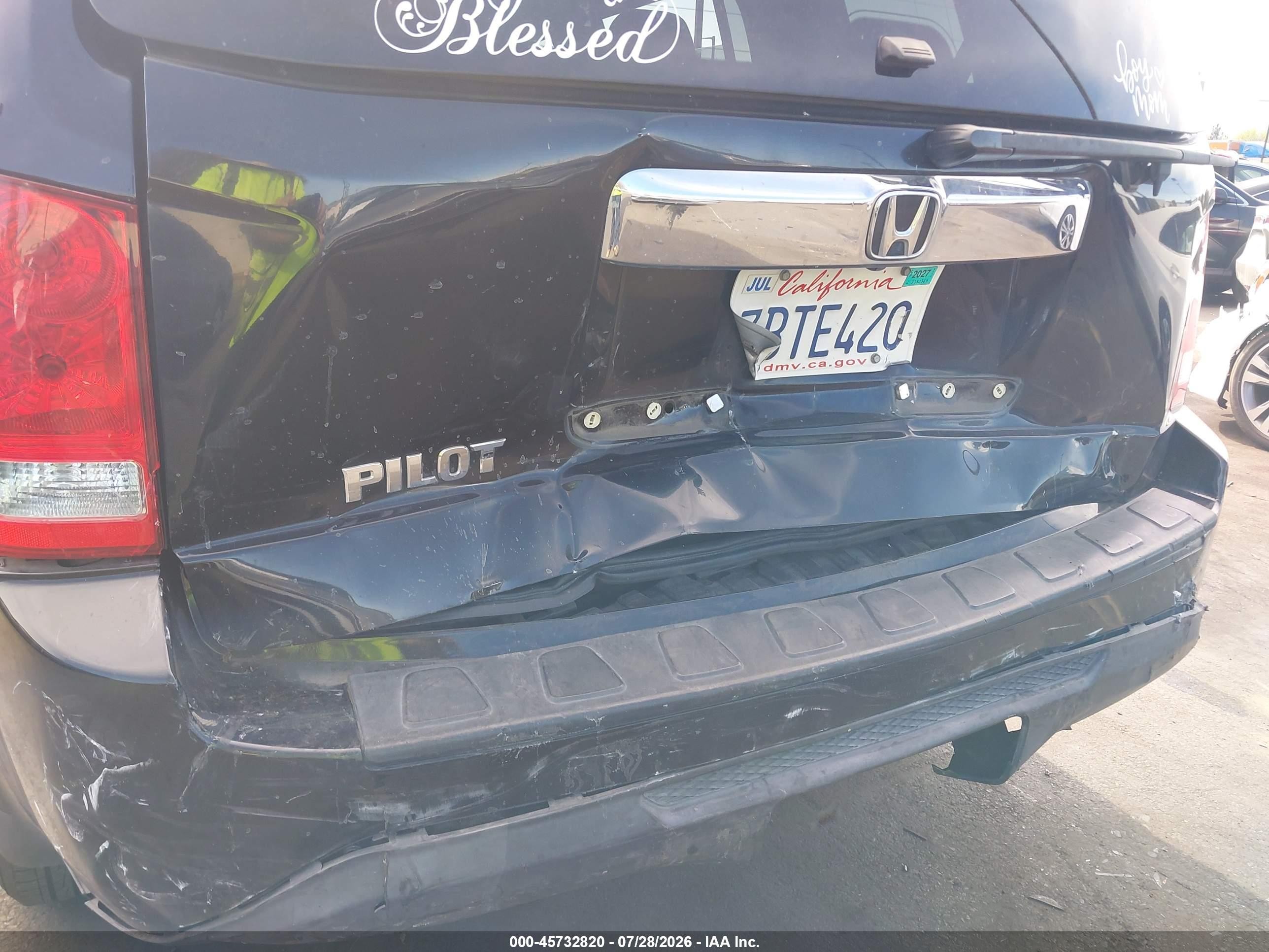 2013 Honda Pilot Lx Черный vin: 5FNYF3H28DB036809