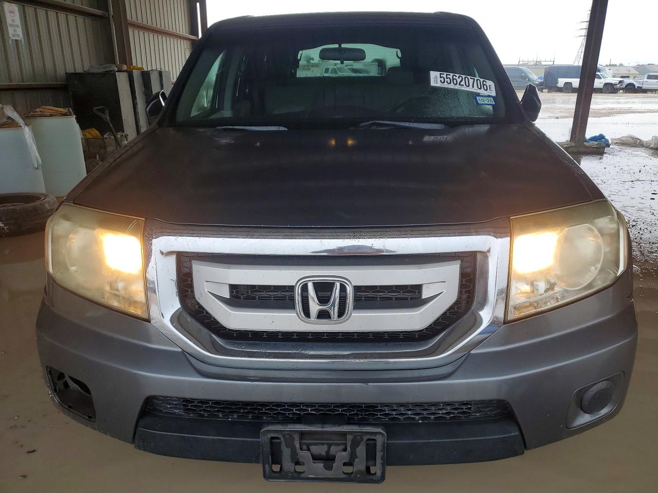 2011 Honda Pilot Lx Gray vin: 5FNYF3H29BB056953