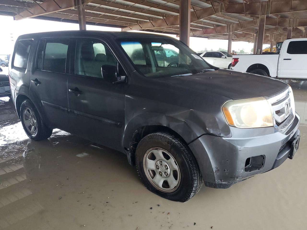 2011 Honda Pilot Lx Gray vin: 5FNYF3H29BB056953