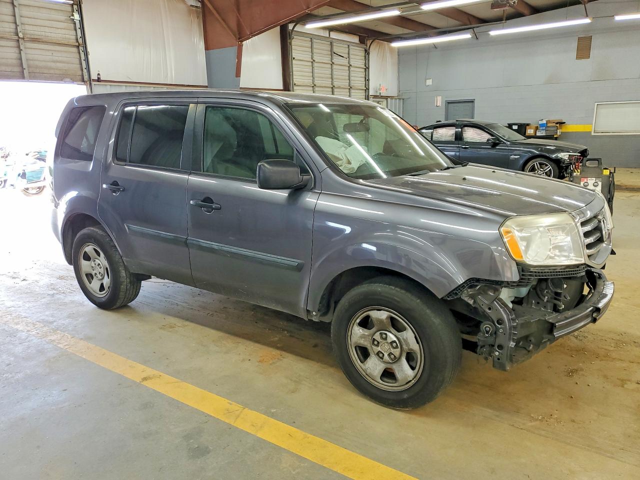 2015 Honda Pilot Lx Gray vin: 5FNYF3H29FB021660