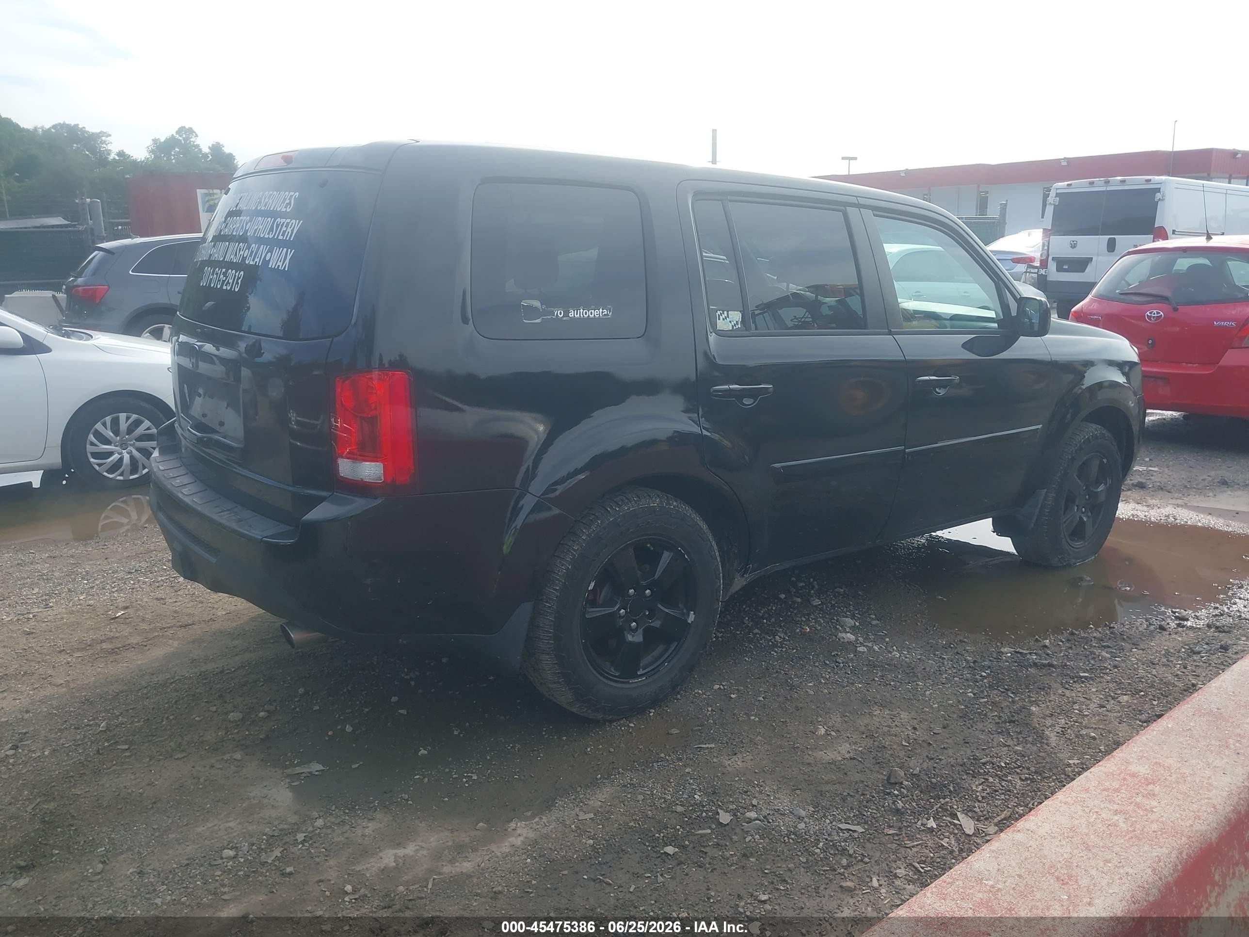 2012 Honda Pilot Lx Black vin: 5FNYF3H2XCB004586