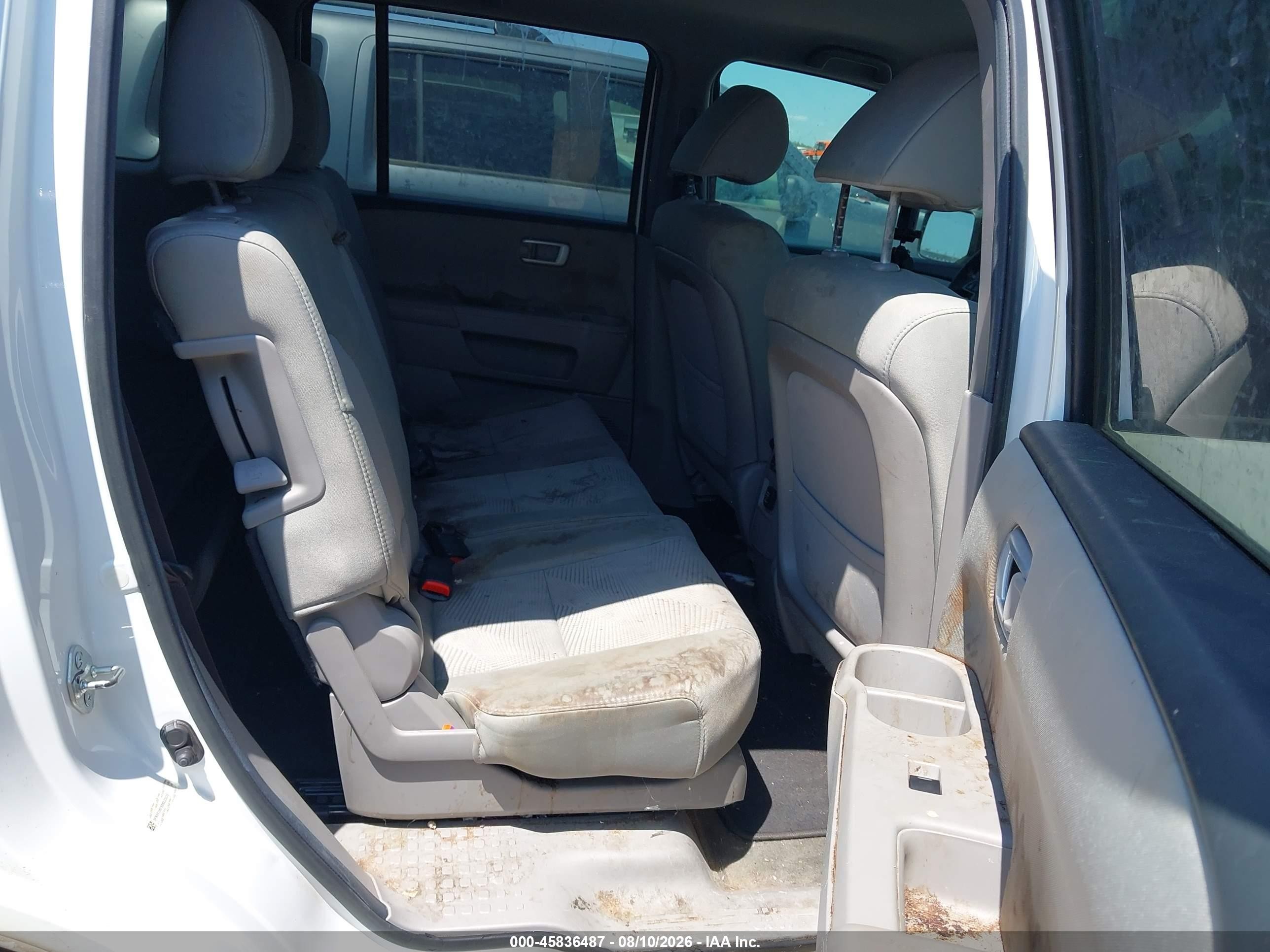 2013 Honda Pilot Lx White vin: 5FNYF3H2XDB035578