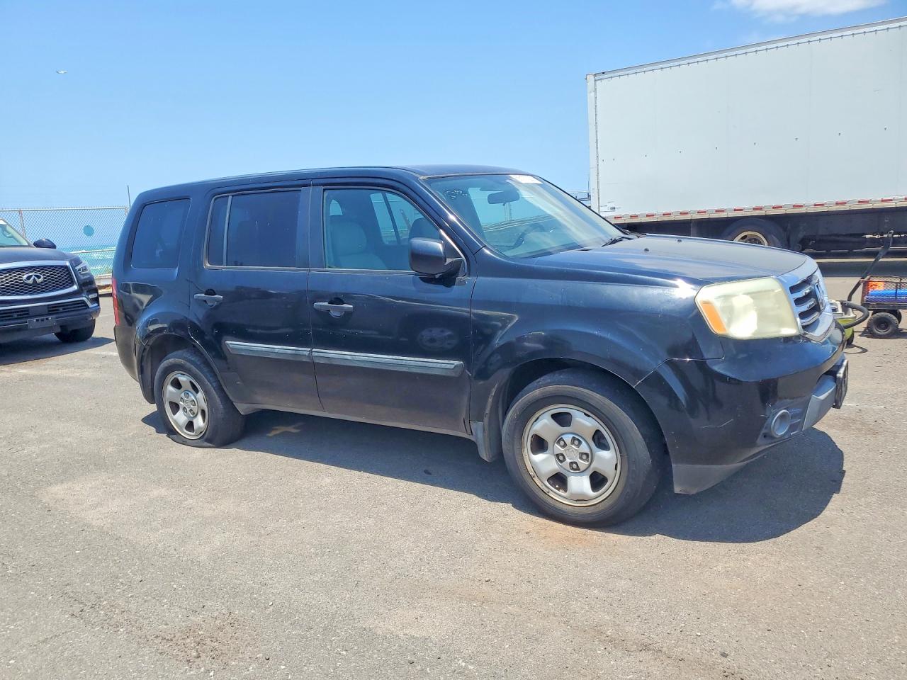 2015 Honda Pilot Lx Black vin: 5FNYF3H2XFB013390